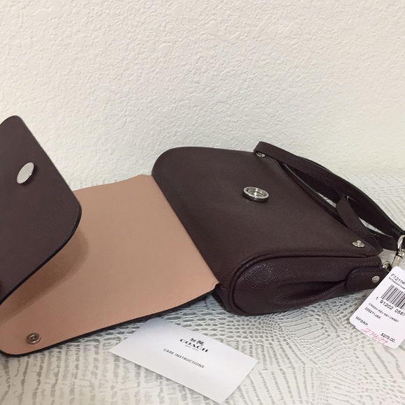 New Coach reversible leather clutch/crossbody bag - Picture 7 of 8